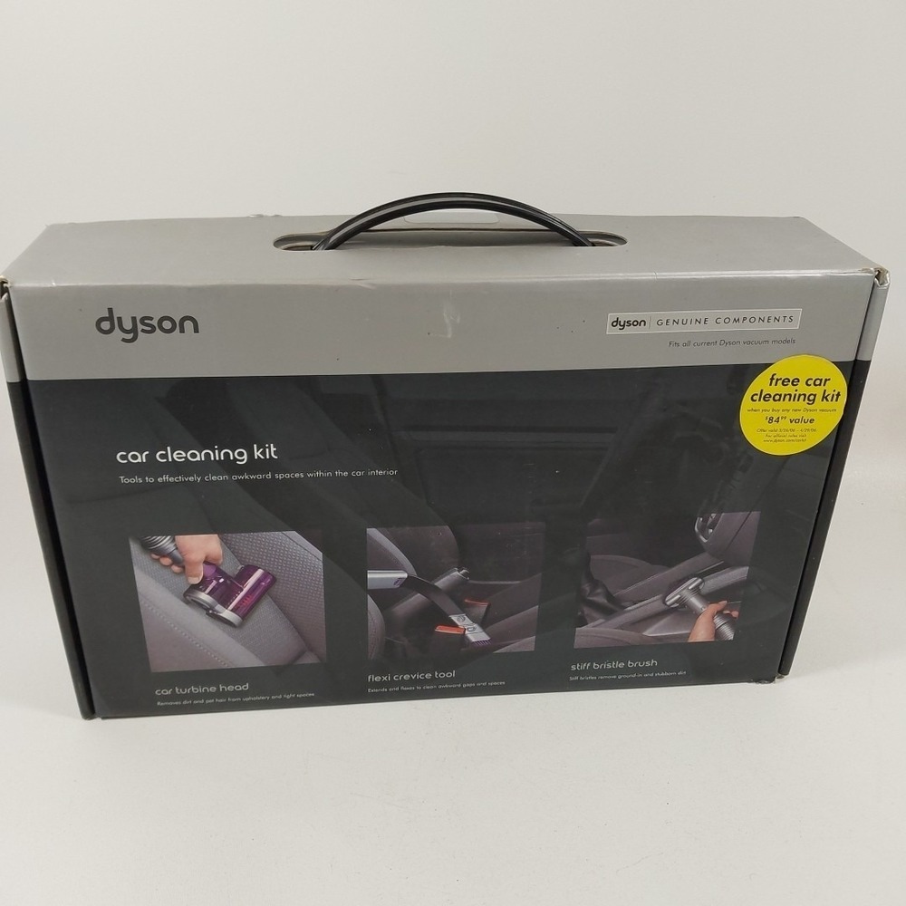 Dyson‎ 08909-01 Car Cleaning Kit Flexi Crevice Tool Bristle Brush Turbine Head